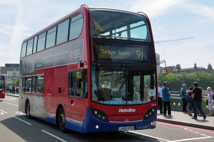 Metroline Alexander Dennis Enviro400 TE920